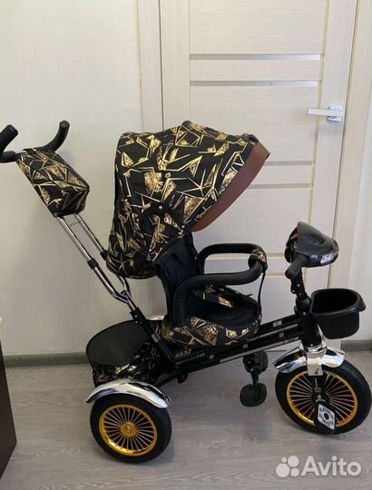 Велосипед коляска с ручкой