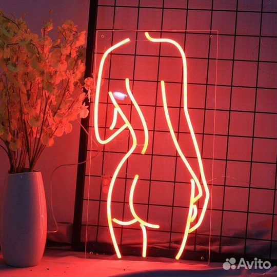 Неоновая вывеска. Дизайн в подарок
