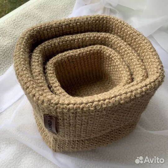 Комплект корзин из джута 