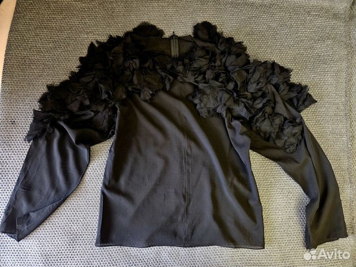 Блузка натур. шёлк черная Кира Пластинина Lublu