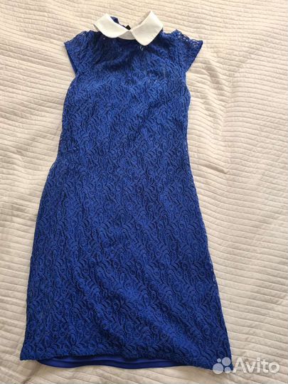 Платье синее Oodji 44 размер
