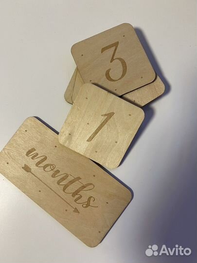 Деревянные таблички для фотосессии новорожденных