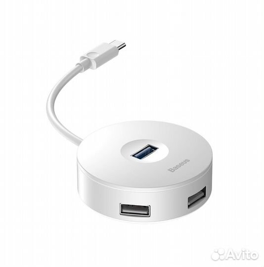 Переходник baseus Round Box 4-in-1 HUB Adapter Typ
