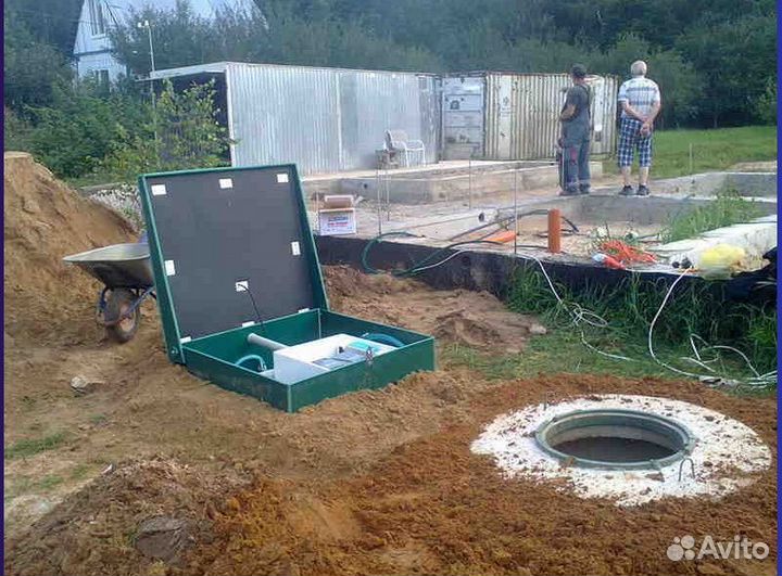 Установка септика + гарантия