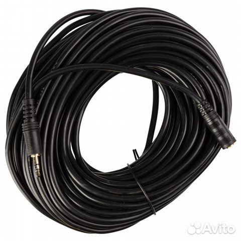 Удлинитель аудиокабеля PWR (jack 3.5), 20m