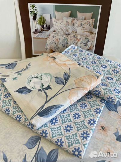 Сатиновое белье с пододеяльником на молнии