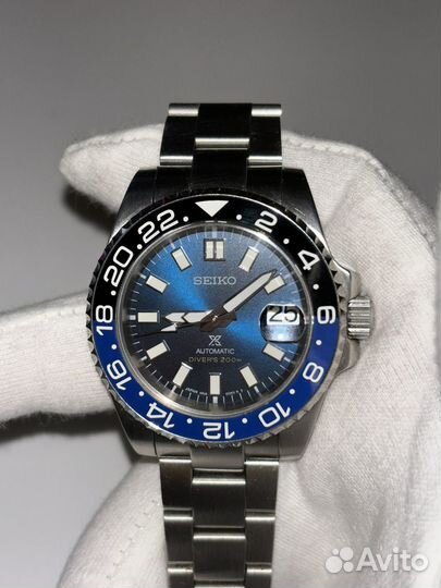 Часы Seiko Submariner GMT Mod