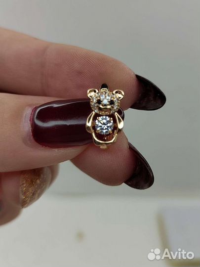 Серьги мишки с танцующим цирком