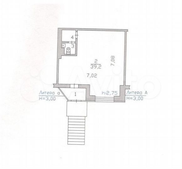 Помещение свободного назначения, 45 м²