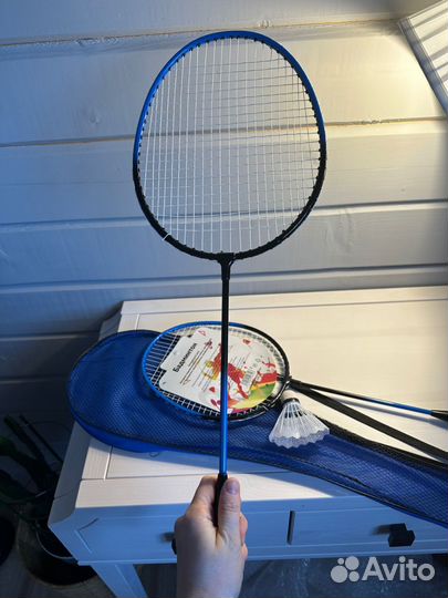 Набор бадминтон в чехле 2 ракетки и воланчик