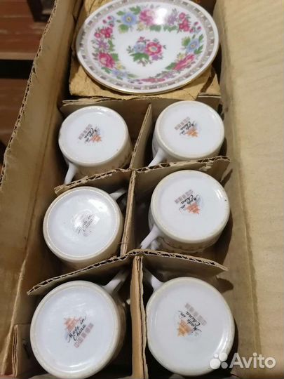 Сервиз чайный на 6 персон, фарфор