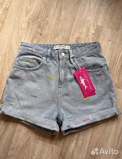 Шорты Zara новые джинсовые женские
