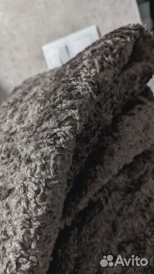 Пальтовая ткань мех лоскут мерный