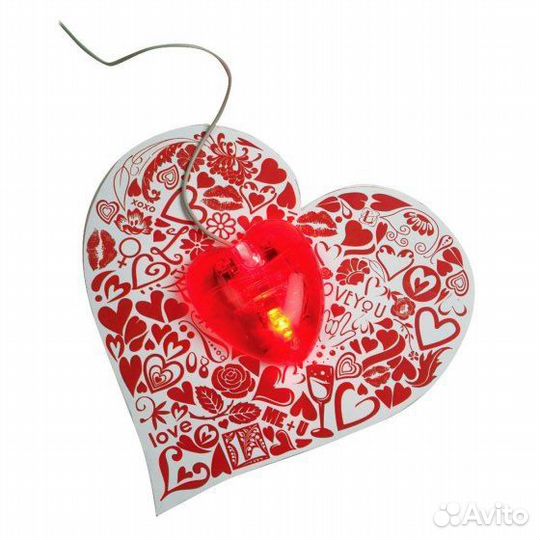 Подарочный набор мышка и коврик в виде сердца