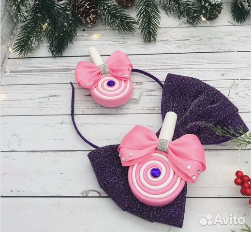 Ободок для волос с бантом / Ободок с бантиком