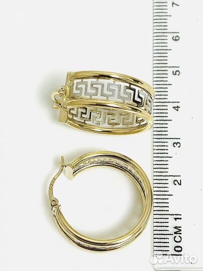 Золотые серьги