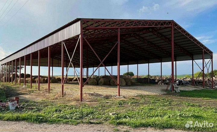 Строительство ангаров, гаражей, навесов