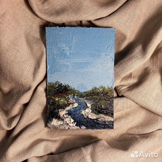 Картина для интерьера пейзаж текстурный