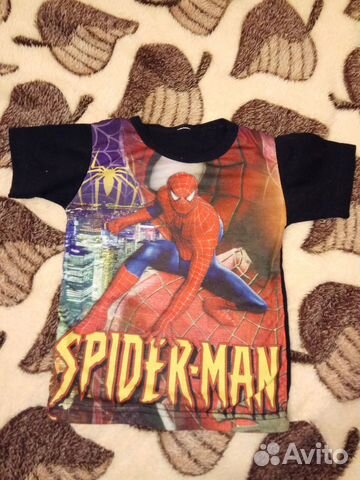 Футболки человек паук, Скуби ду и другие