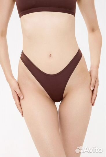 Стринги laodo с глубоким вырезом