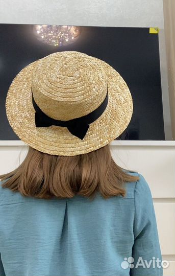 Шляпа женская соломенная