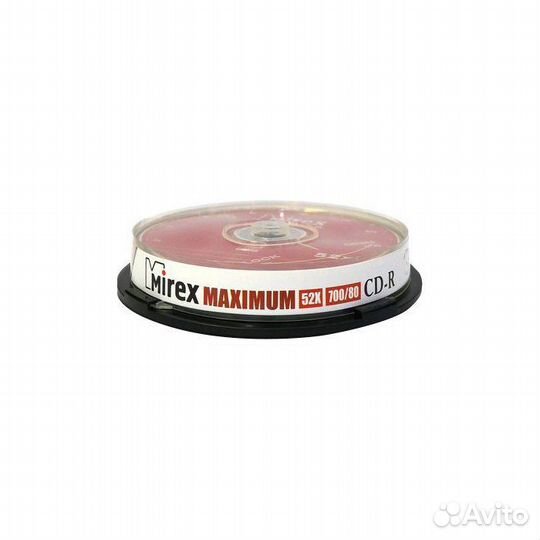 Диск CD-R Mirex 700 Mb, 52х, Maximum, 10шт