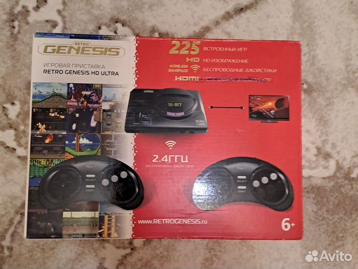 Sega mega drive 1 16 бит 225 игр