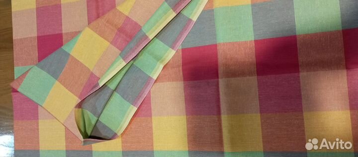 Скатерть СССР льняная, жакардовая