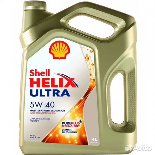 Моторное масло Shell Helix Ultra 5W-40 синтетическ