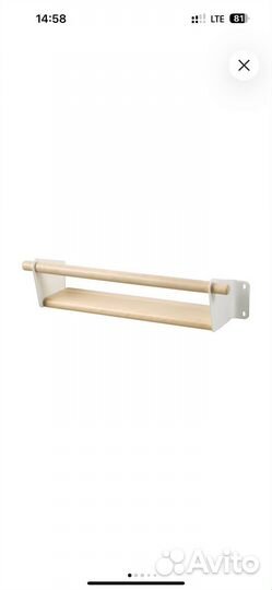 Новая полка IKEA неребю берёза