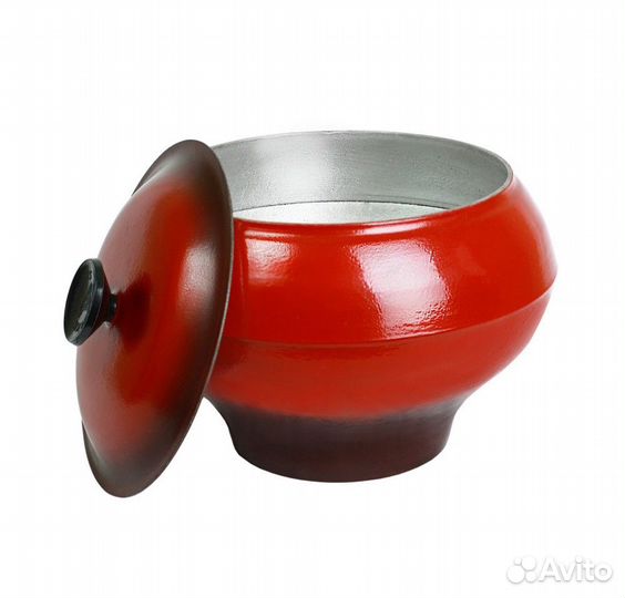 Горшок печной 2,5 л со стеклоэмалевым покрытием