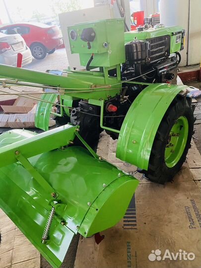 Мотоблок с водяным охлаждением дизель 15лс