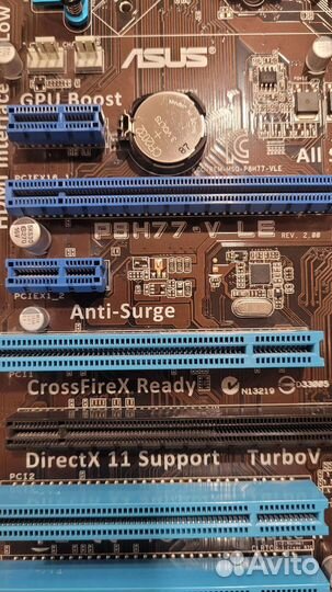 Материнская плата с процессором и памятью