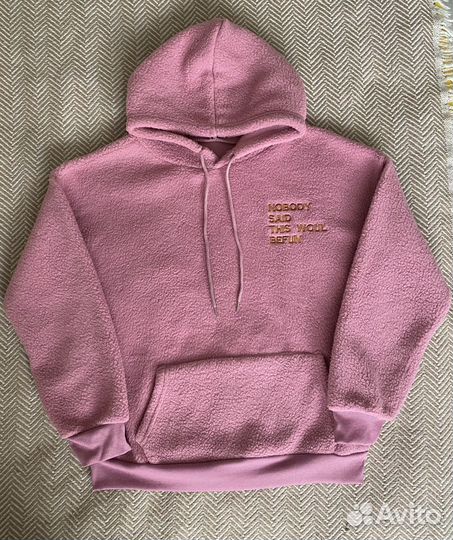 Мягкая худи розовая