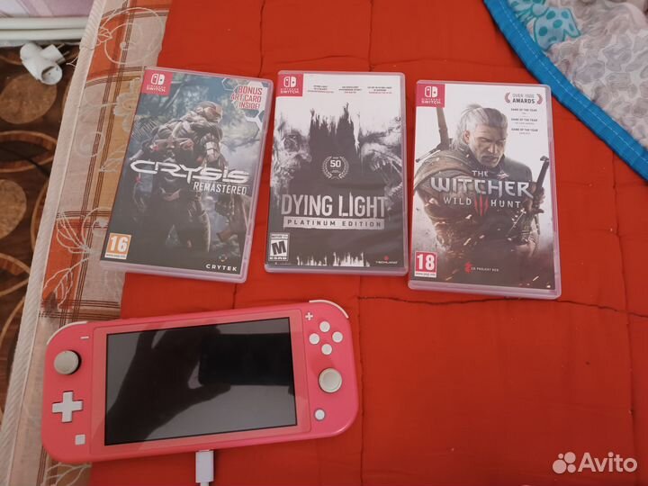 Nintendo switch lite с играми