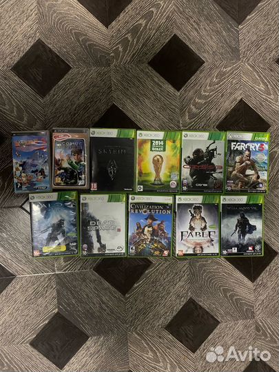 Лицензионные диски на xbox 360 + диски на PSP