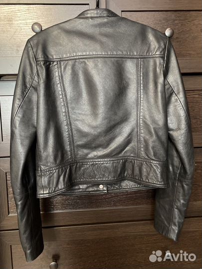 Куртка кожаная mango