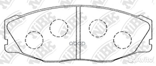 Колодки тормозные дисковые передн. toyota Comfo