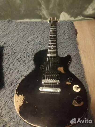 Epiphone les paul special ebony vintage relic