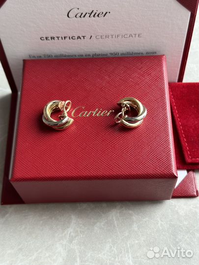 Серьги Cartier Trinity Large