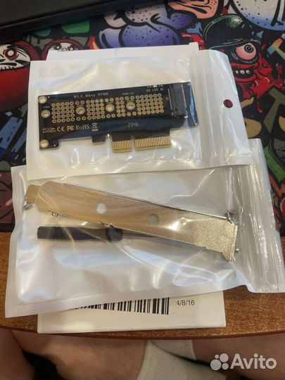 Адаптер NVMe для SSD m.2 в слот PCI-E x4, 4.0