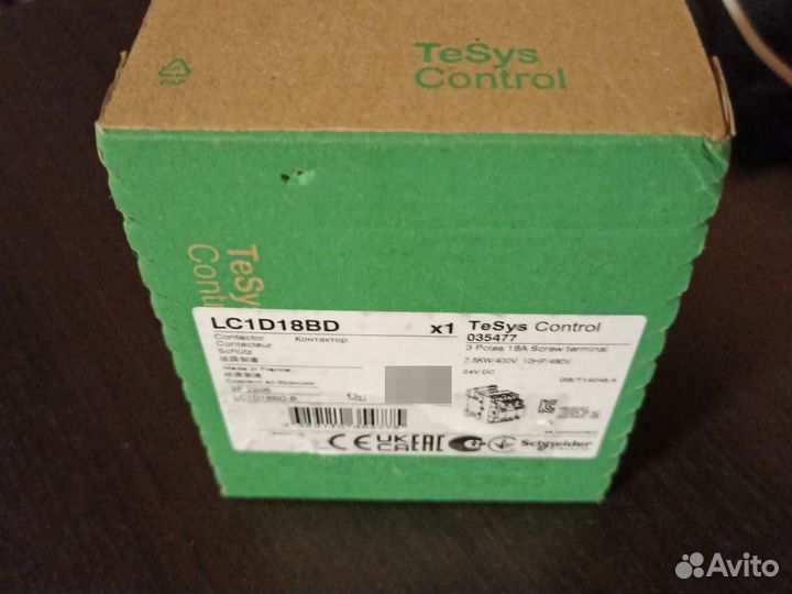 Контактор LC1D18BD от Schneider Electric