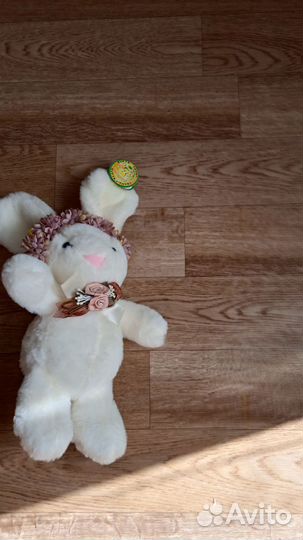 Мягкая игрушка заяц новая