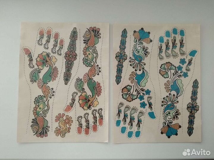 Наклейка - индийское тату