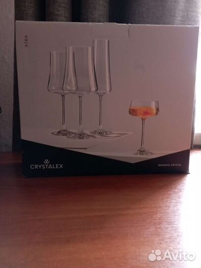 Набор из 3 бокалов bohemia crystal