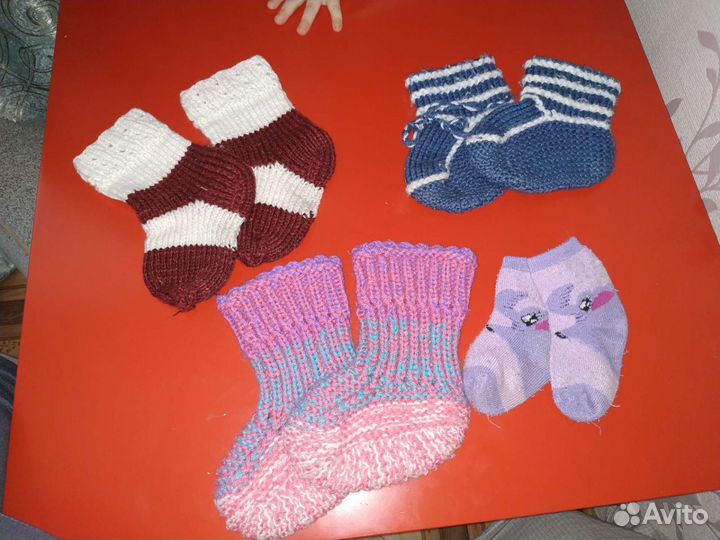 Носки и пинетки детские с рождения