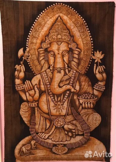 Индийское панно на ткани