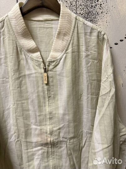 Кофта Saint Laurent Beige Logo Over Оригинал