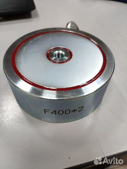 Поисковый магнит двухсторонний F400х2 + Веревка