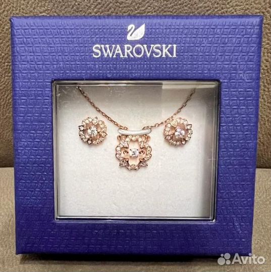Новые серьги с ожерельем Swarovski